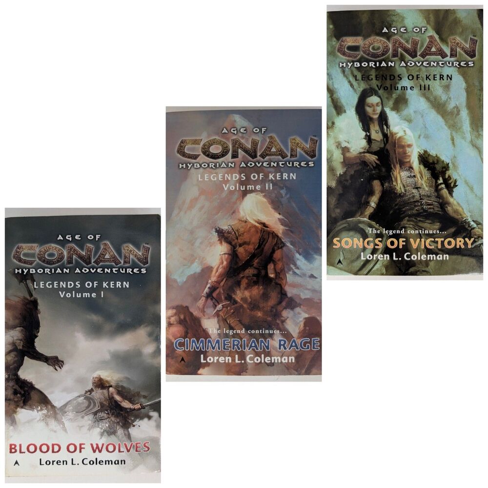 Age of Conan Hyborian Adventures Legends of Kern PB Book Set Vol 1 2 3 Coleman